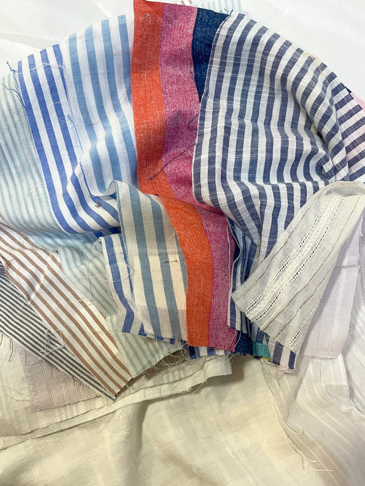 Striped Cotton Fabric Sample from Nobody’s Child Bundle of 12 *ONE-OFF*