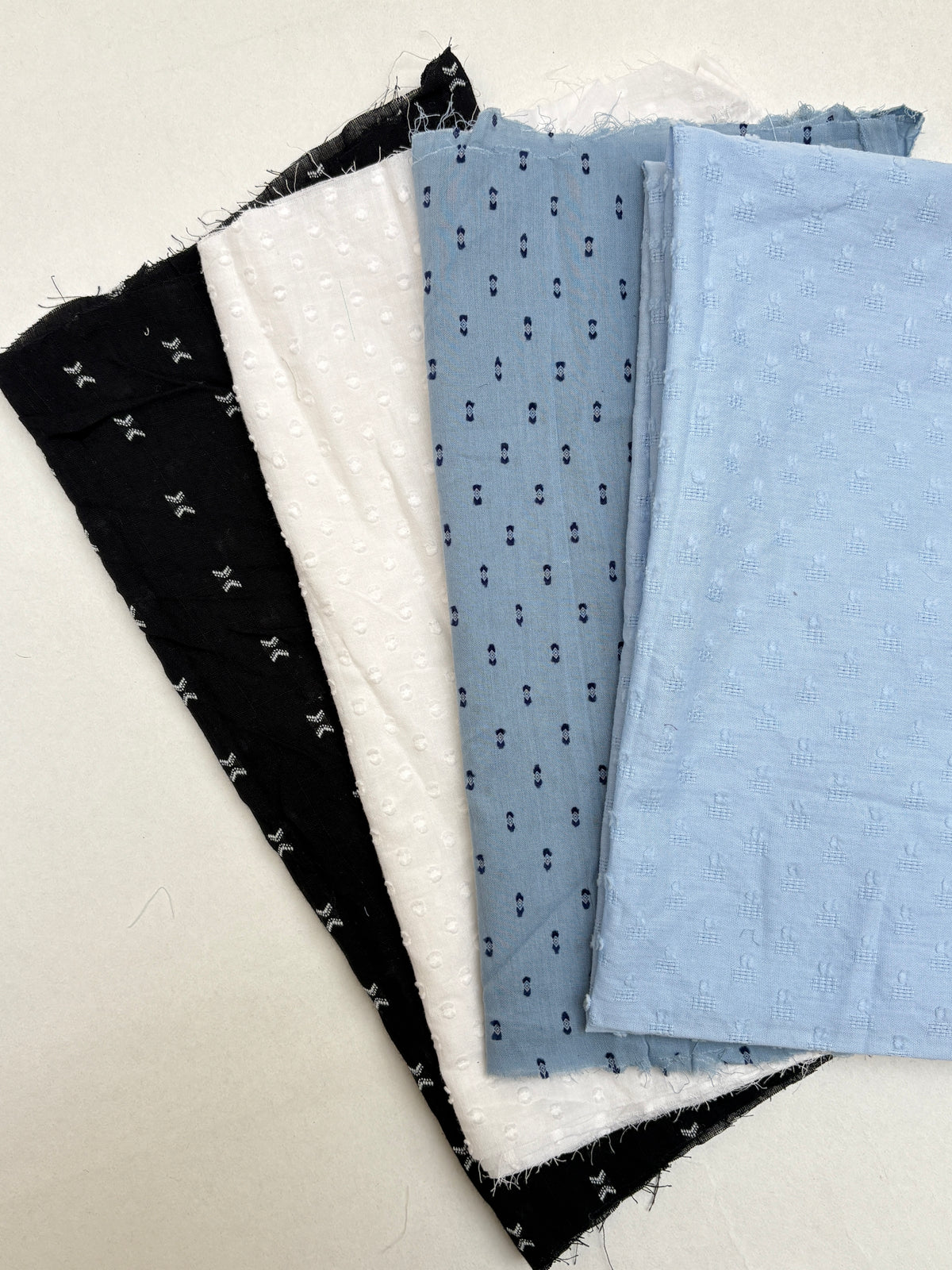 Embroidered Cotton Fabric Bundle of 4 from Nobody’s Child *ONE-OFF*