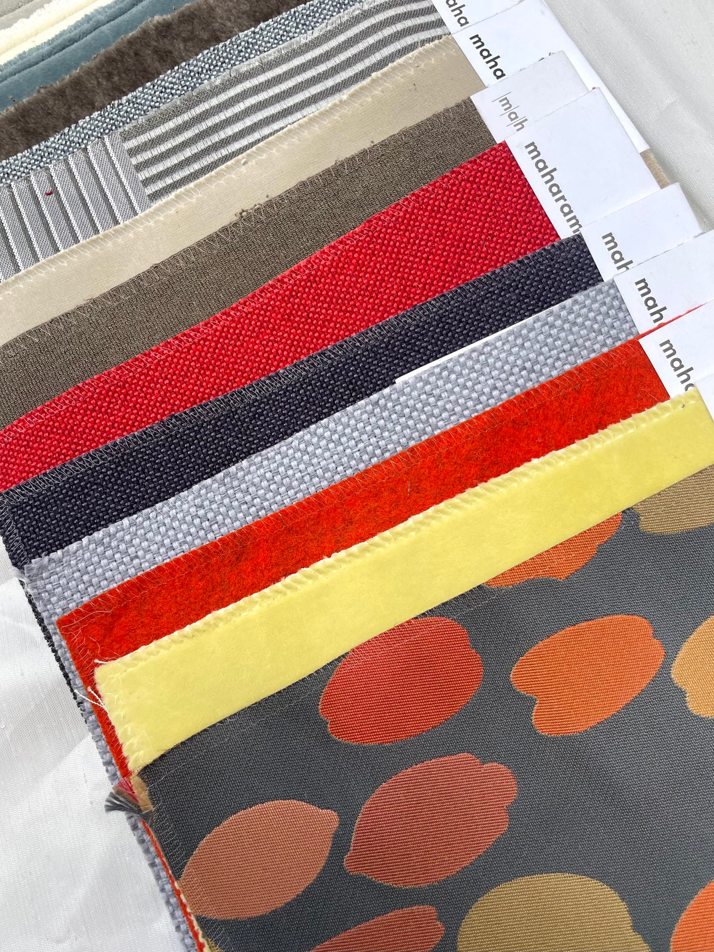 Colourful Fabric Sample Bundle of 14 from MAHARAM *ONE-OFF*