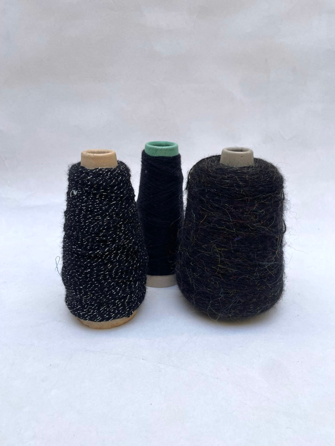 Yarn Cones, Black Shades, Mixed Bundle