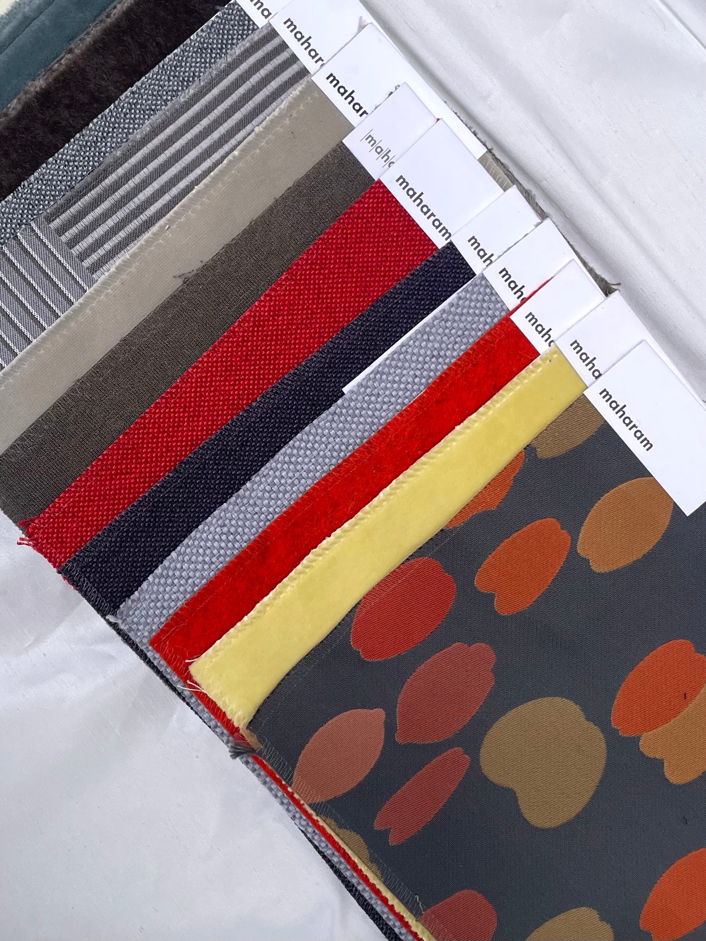 Colourful Fabric Sample Bundle of 14 from MAHARAM *ONE-OFF*