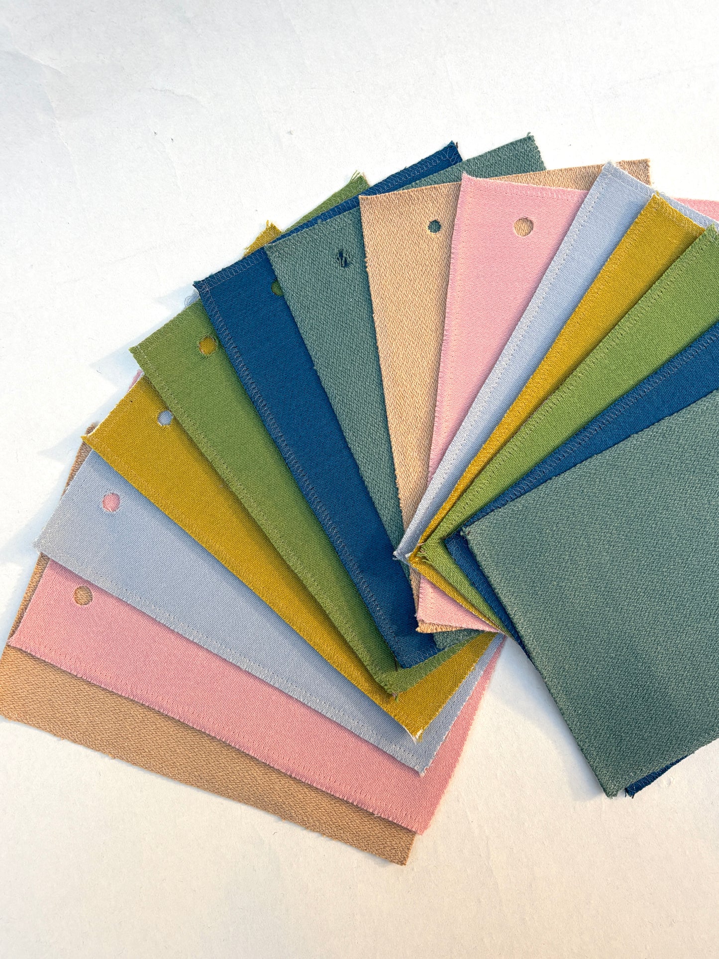 Pastel Garden Mix Colour Fabric Sample Bundle of 14 from Vitra *ONE-OFF*