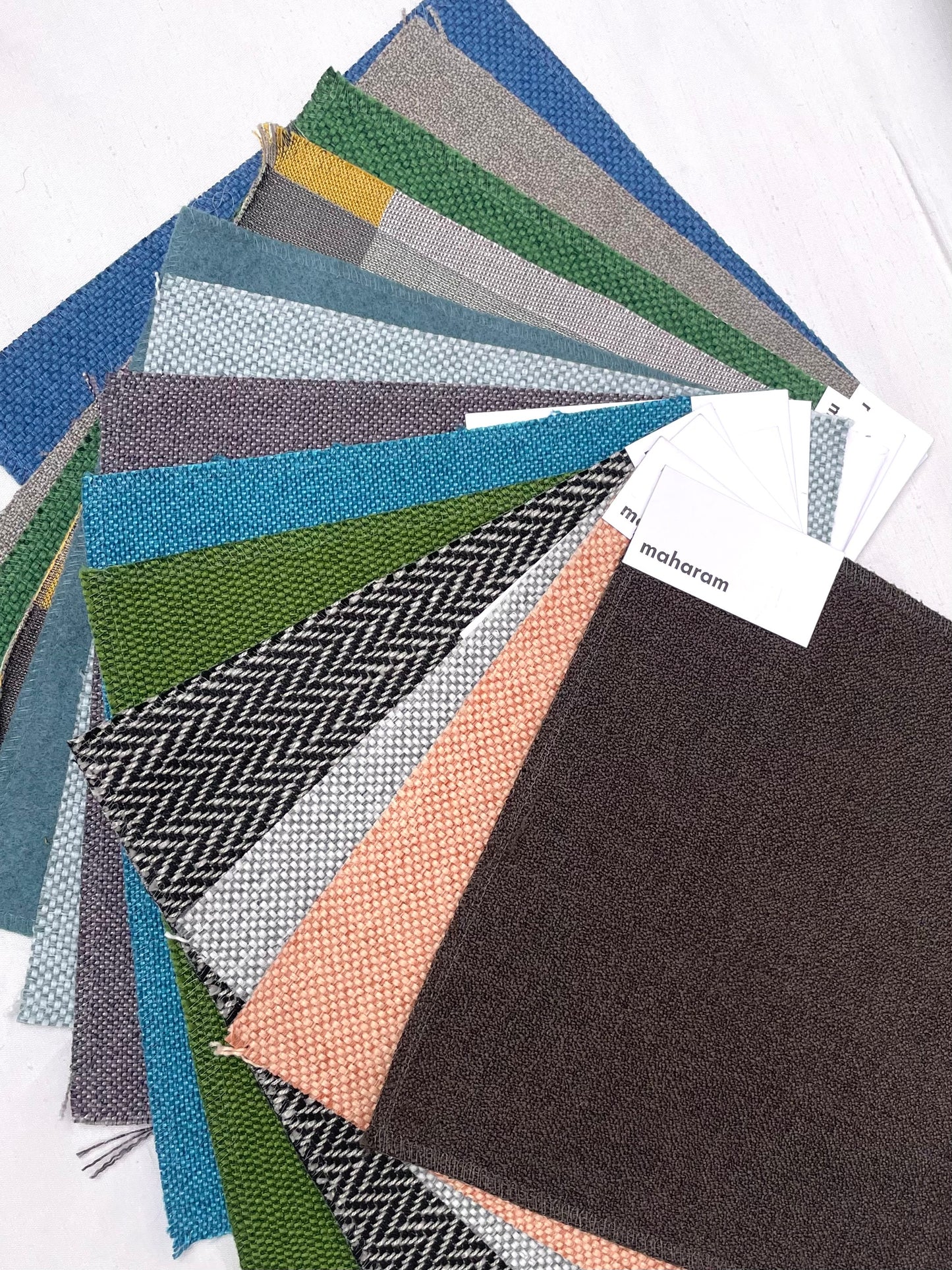 Colourful Fabric Sample Bundle of 13 from MAHARAM *ONE-OFF*