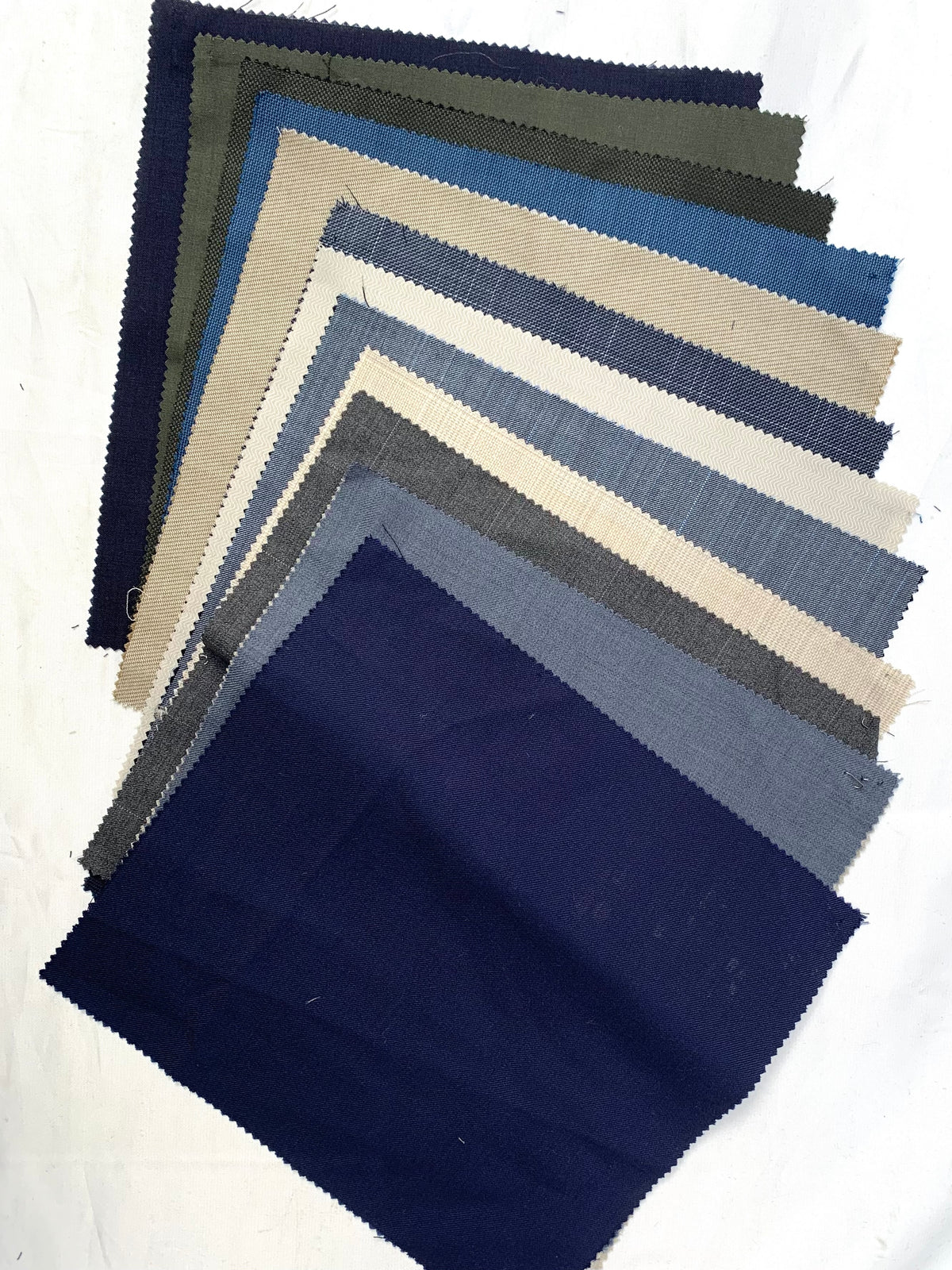 Merino Fabric Samples Bundle of 12 *ONE-OFF*