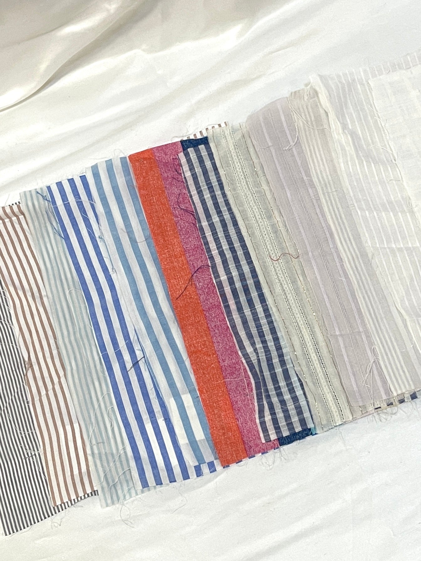 Striped Cotton Fabric Sample from Nobody’s Child Bundle of 12 *ONE-OFF*