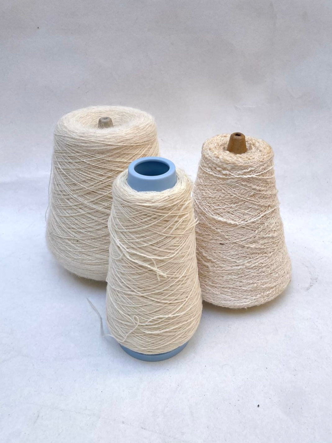 Yarn Cones, Beige Shades, Mixed Bundle