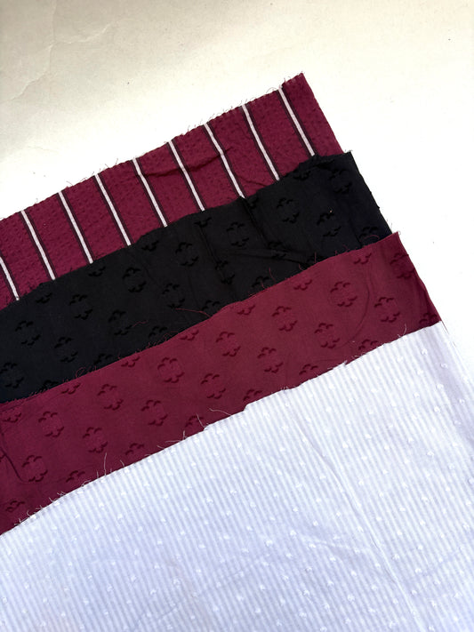 Patterned Cotton Fabric Bundle of 4 from Nobody’s Child *ONE-OFF*