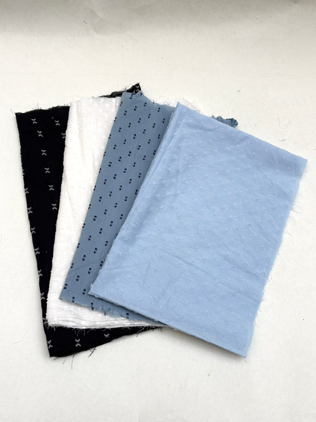 Embroidered Cotton Fabric Bundle of 4 from Nobody’s Child *ONE-OFF*