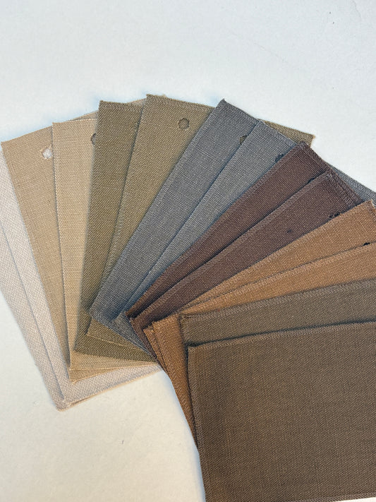 Desert Tonal Fabric Sample Bundle of 14 from Vitra *ONE-OFF*