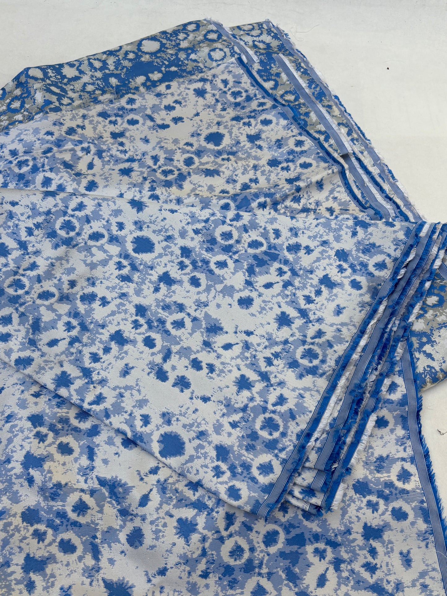 Fabric, Silk Blend, Textured Jacquard, Medium Weight, End of Roll, Choose-your-colour