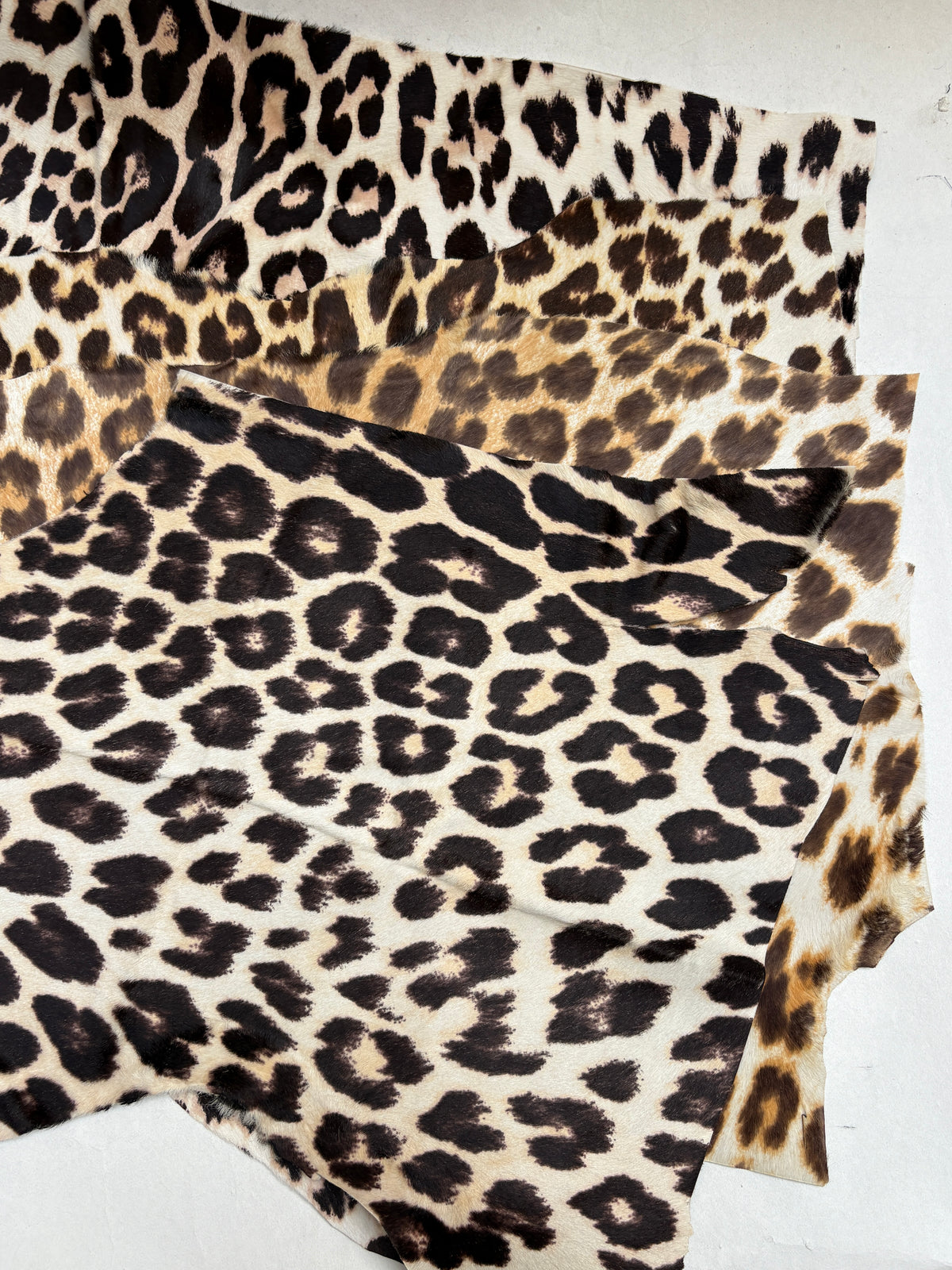 Leopard Print Leather Pieces Bundle of 4 *ONE-OFF*