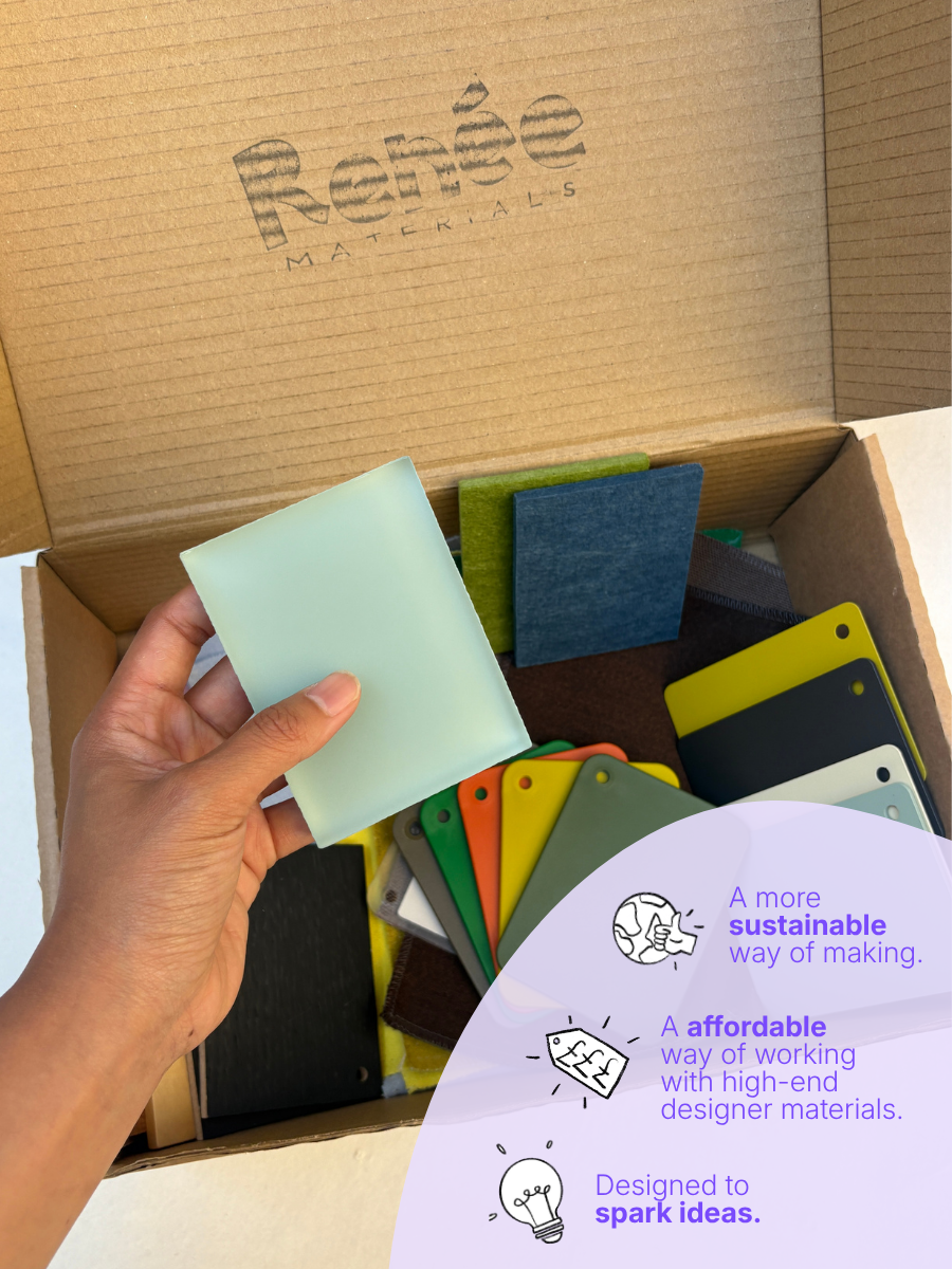 Vitra Interior Sample Inspiration Box - Quality Reclaimed Materials for Art & Craft