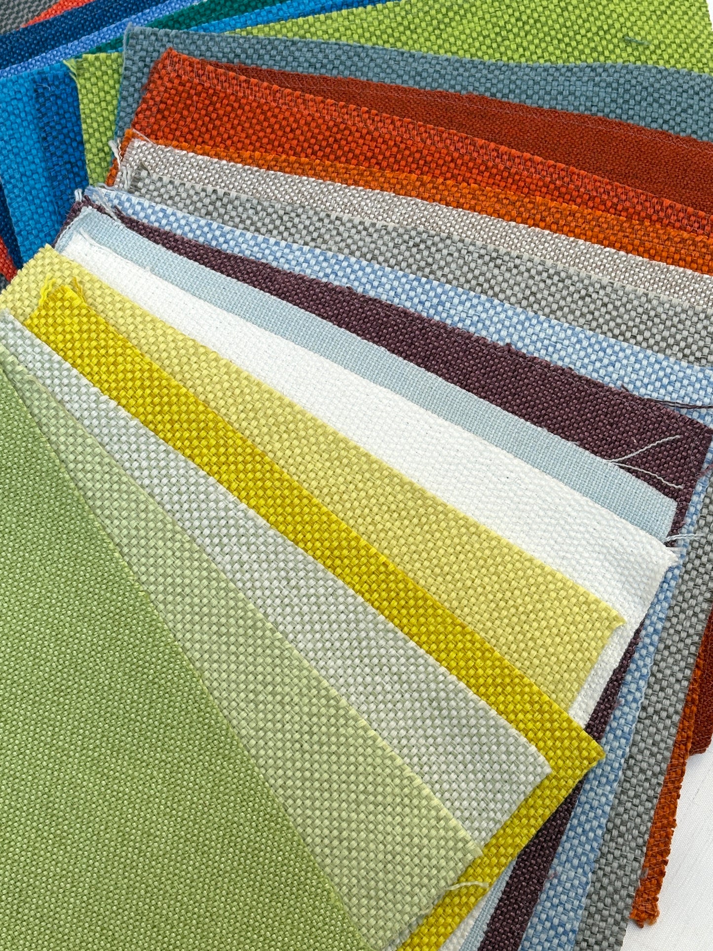 Colourful Fabric Sample Bundle of 26 from MAHARAM *ONE-OFF*