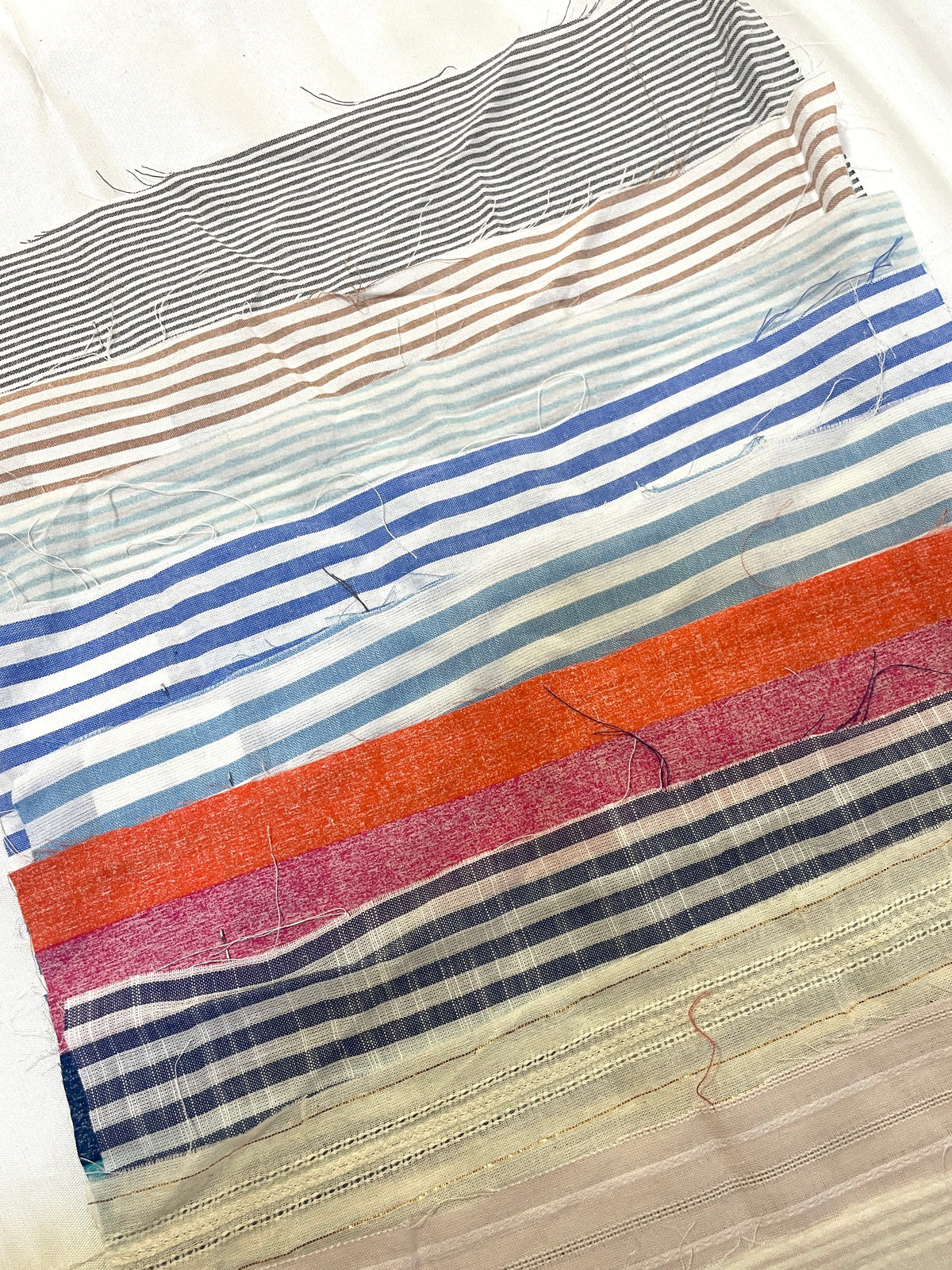 Striped Cotton Fabric Sample from Nobody’s Child Bundle of 12 *ONE-OFF*