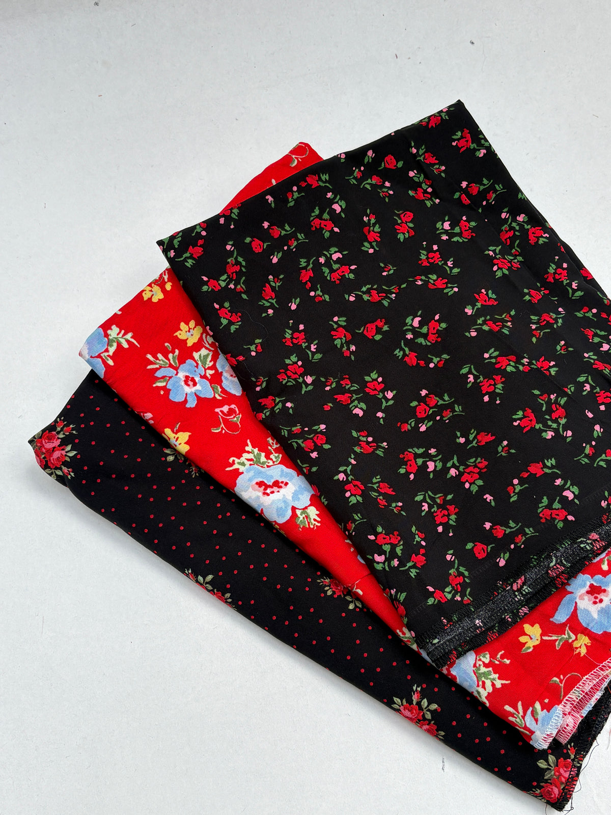 Floral Cotton Fabric Bundle of 3 from Nobody’s Child *ONE-OFF*