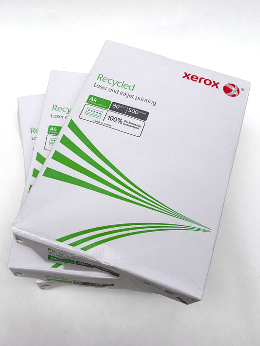 Recycled Paper, Laser and Inkjet Printing, XEROX, A4, 500 Sheets