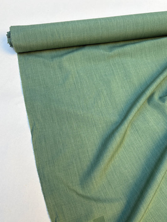Fabric, Natural Fibre, Sage Green, Light Weight, End of Roll