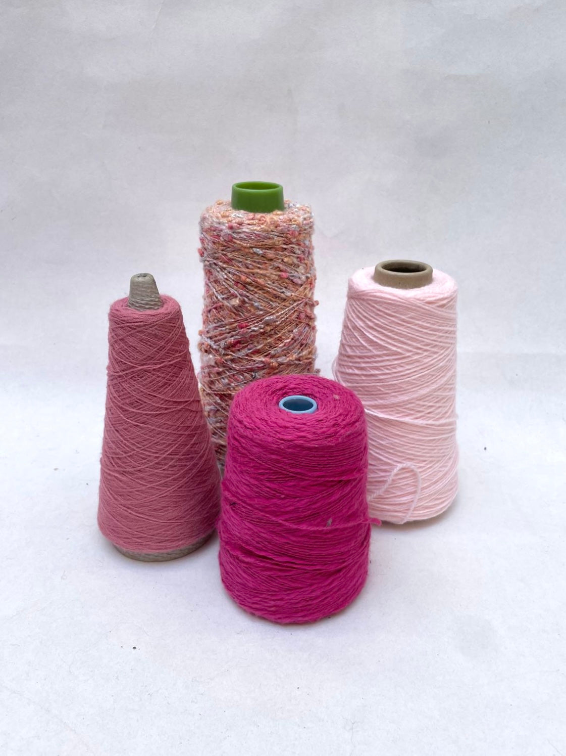 Yarn, Cones, Range of Pink Shades, Mixed Bundle
