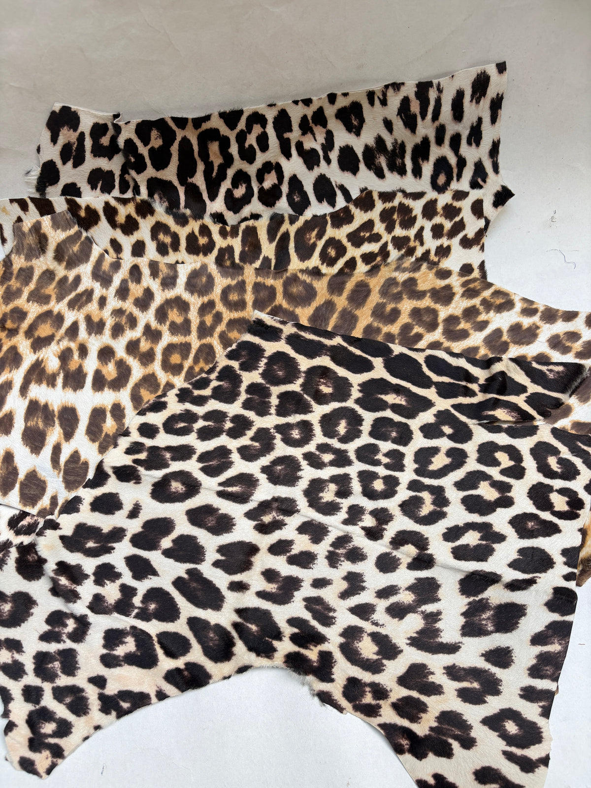 Leopard Print Leather Pieces Bundle of 4 *ONE-OFF*
