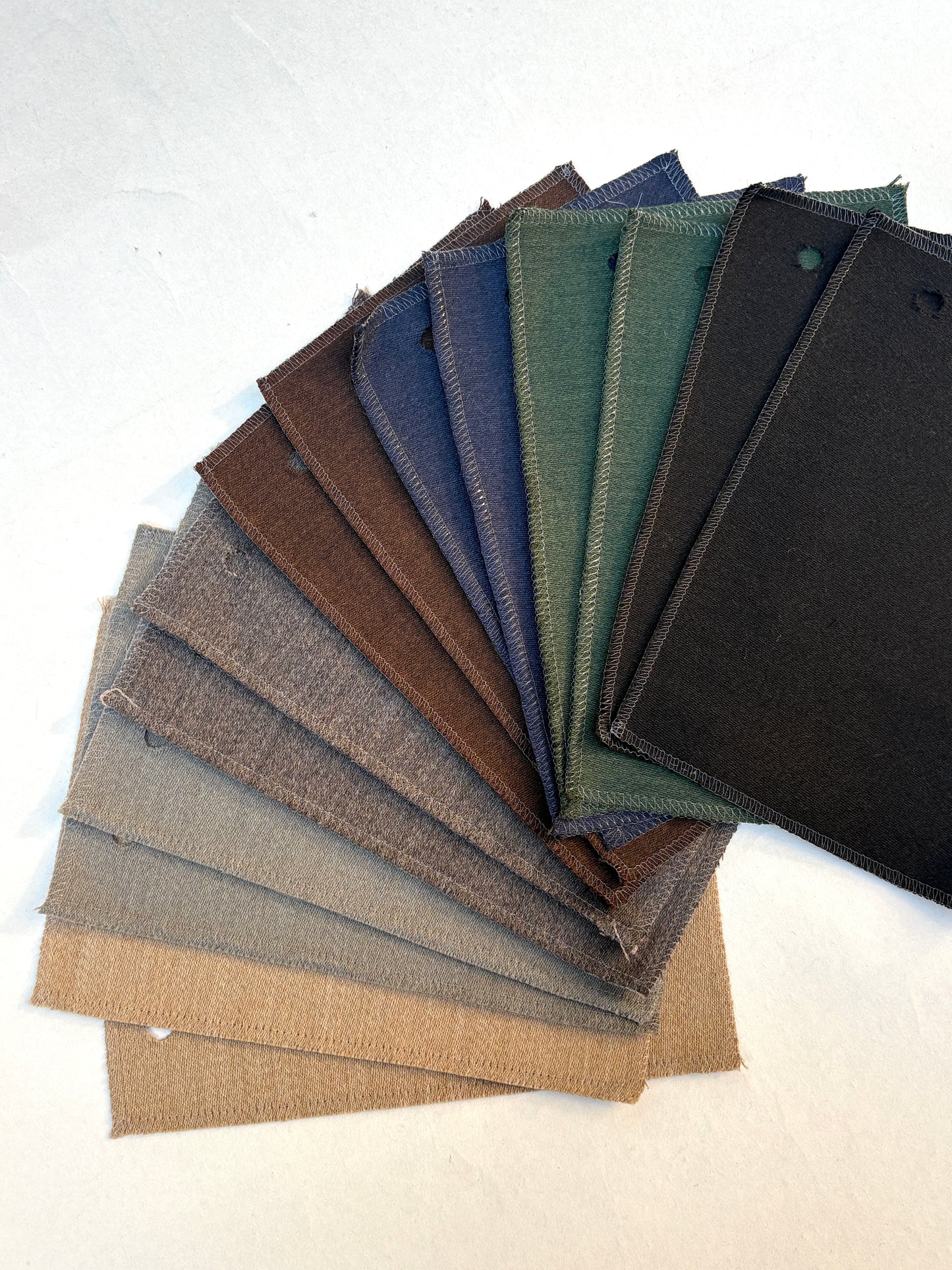 Deep Tonal Darks Fabric Sample Bundle of 14 from Vitra *ONE-OFF*