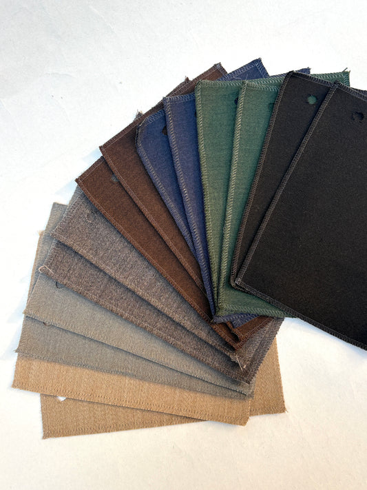 Deep Tonal Darks Fabric Sample Bundle of 14 from Vitra *ONE-OFF*