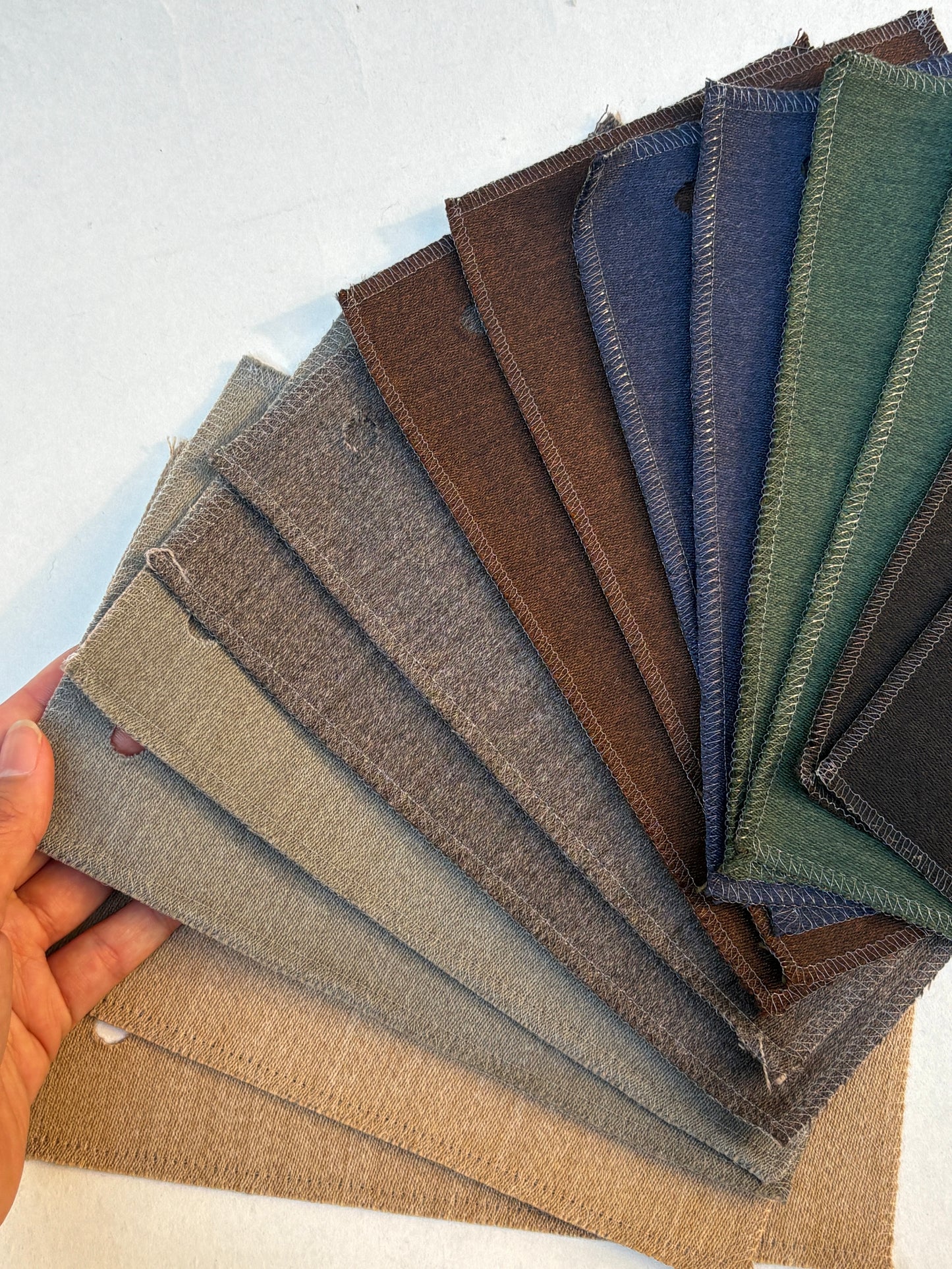 Deep Tonal Darks Fabric Sample Bundle of 14 from Vitra *ONE-OFF*