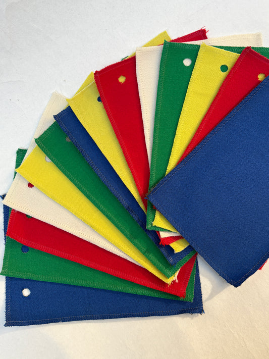 Bold Primary Brights Fabric Sample Bundle of 14 from Vitra *ONE-OFF*