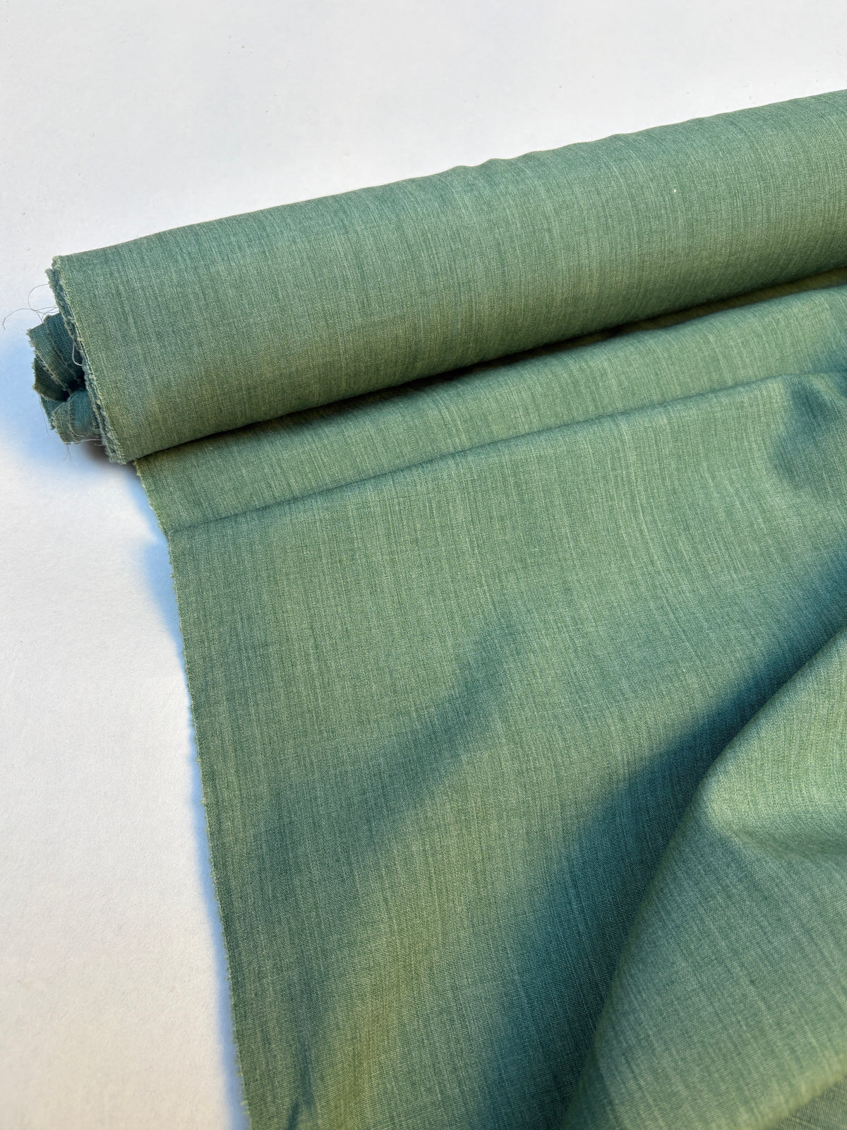 Fabric, Sage Green, Light Weight, End of Roll