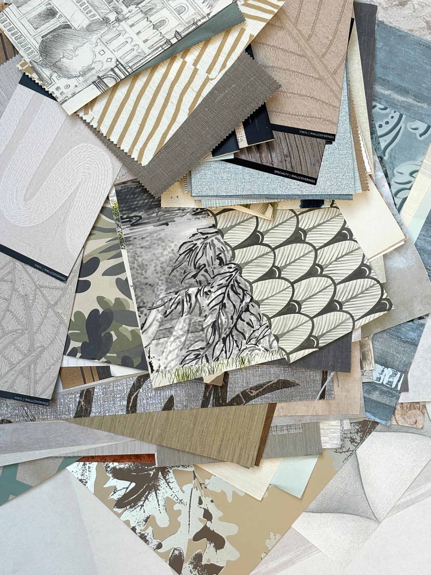 Architectural Materials, Wallpaper Samples, Mixed Bundle
