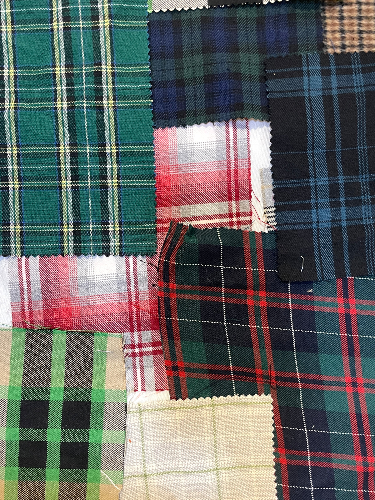 Checkered Fabric Sample from Nobody’s Child Bundle of 15 *ONE-OFF*