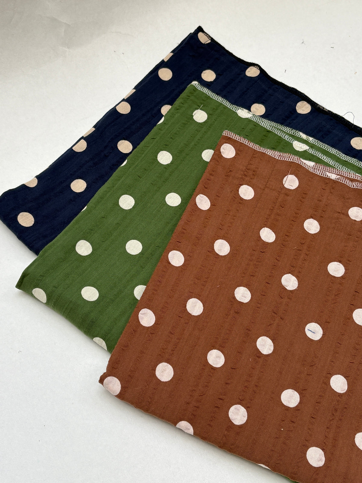 Dot Patterned Cotton Fabric Bundle of 3 from Nobody’s Child *ONE-OFF*