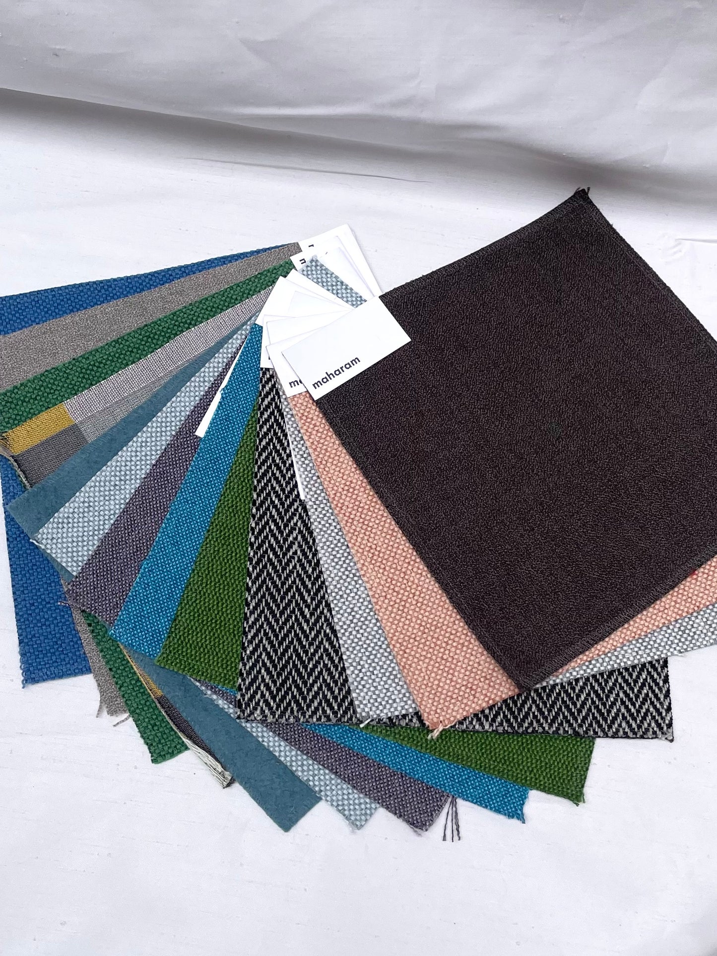 Colourful Fabric Sample Bundle of 13 from MAHARAM *ONE-OFF*