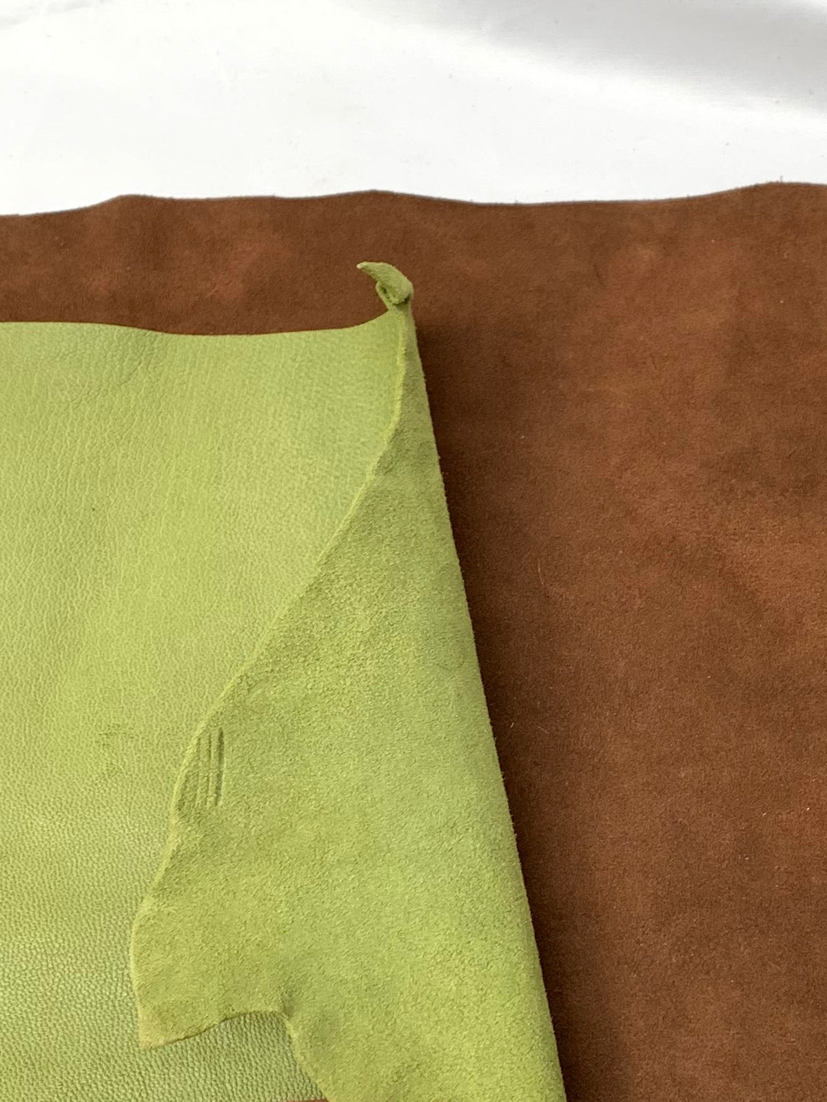 Apple Green Goat Leather + Brown Suede Bundle of 2 *ONE-OFF*