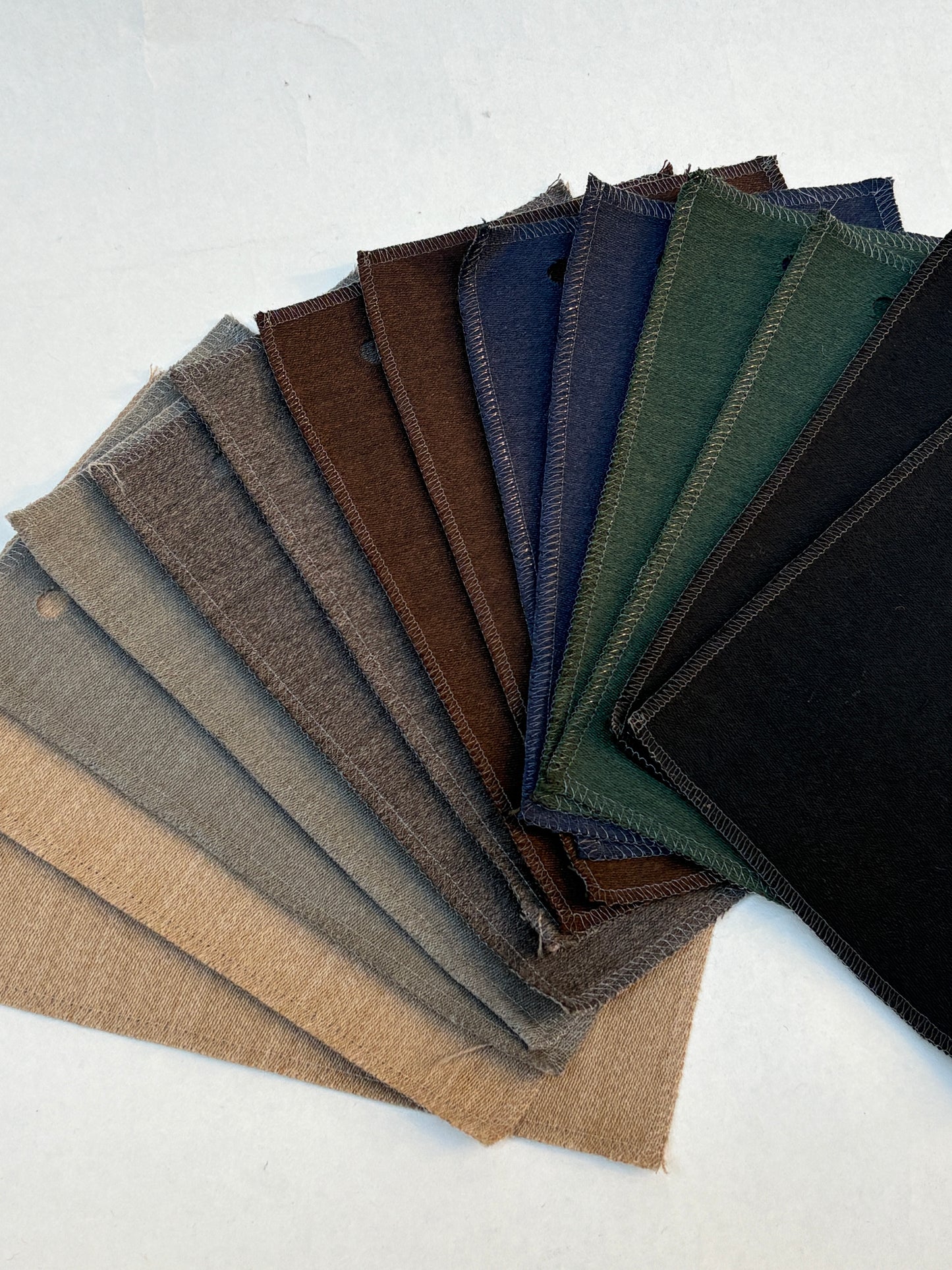 Deep Tonal Darks Fabric Sample Bundle of 14 from Vitra *ONE-OFF*