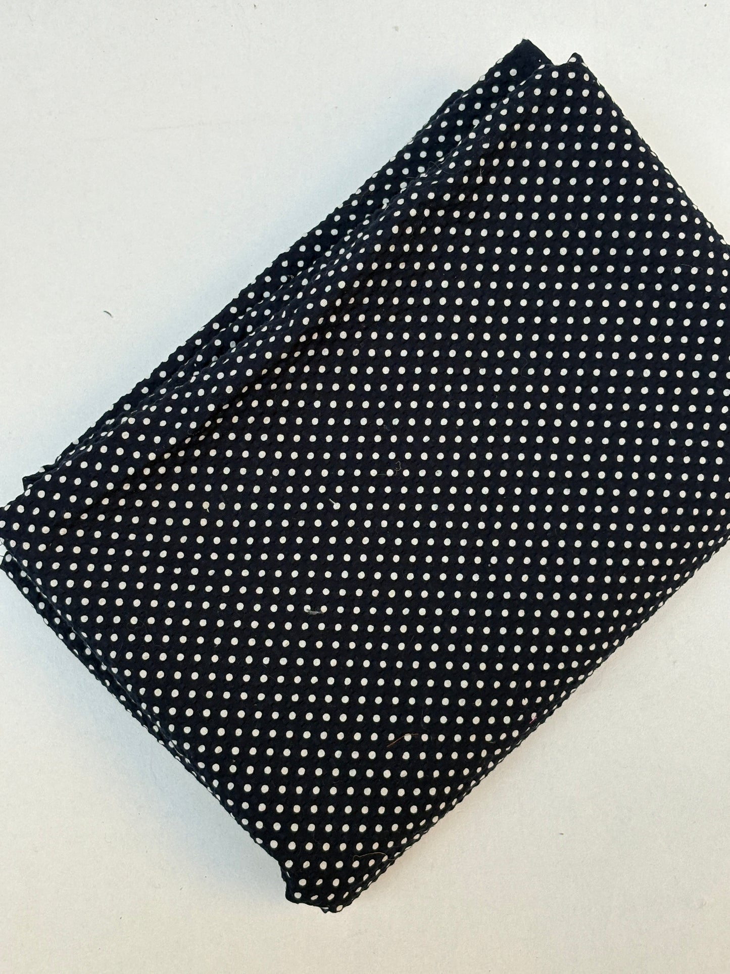 Dotted Pattern Navy 100% Cotton Fabric Piece from End of Roll *ONE-OFF*