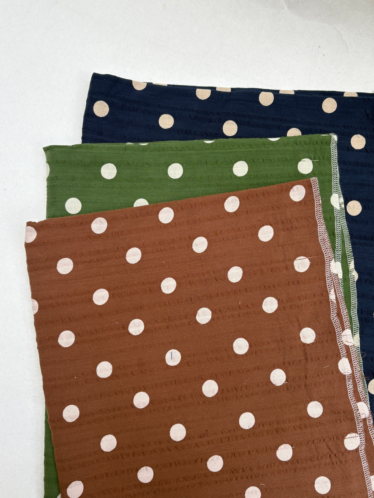 Dot Patterned Cotton Fabric Bundle of 3 from Nobody’s Child *ONE-OFF*