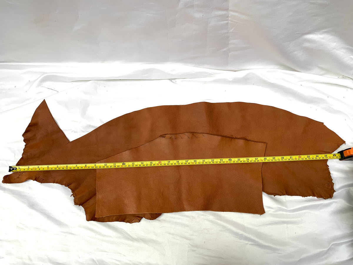 Brown Goat Leather Pieces Bundle of 2 *ONE-OFF*