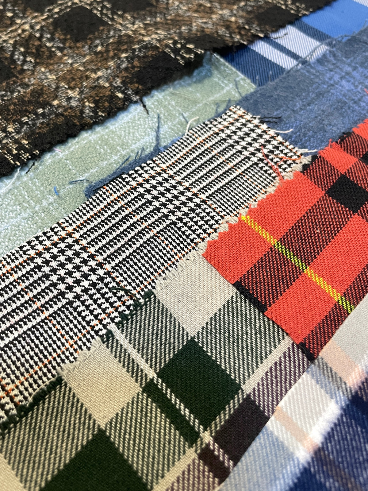 Checkered Fabric Sample from Nobody’s Child Bundle of 11 *ONE-OFF*