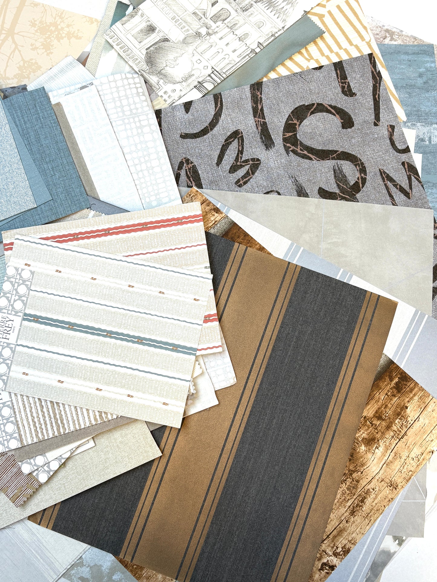 Architectural Materials, Wallpaper Samples, Mixed Bundle