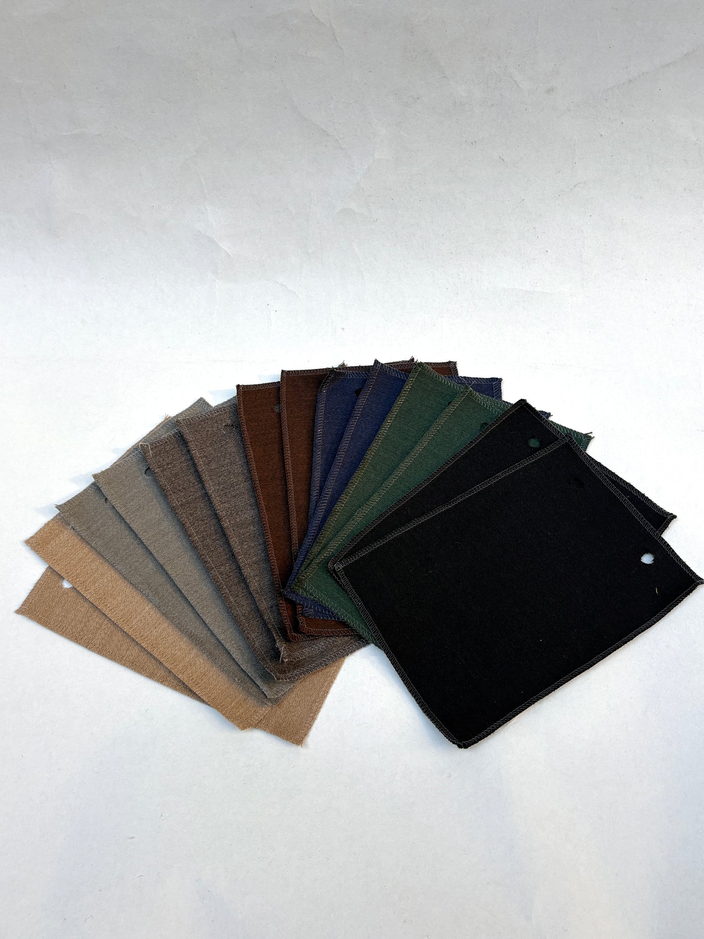 Deep Tonal Darks Fabric Sample Bundle of 14 from Vitra *ONE-OFF*