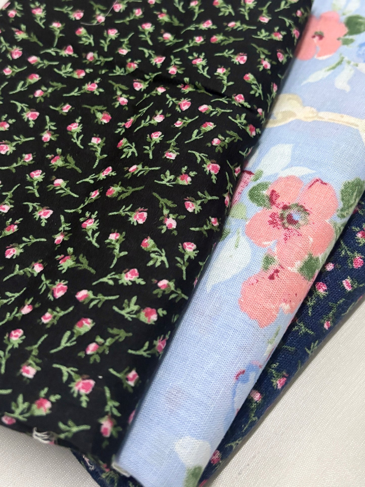 Floral 100% Cotton Fabric Bundle of Three *ONE-OFF*