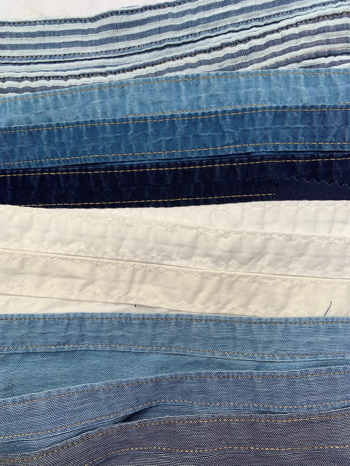 Denim Fabric Sample Panels Bundle of 4 *ONE-OFF*