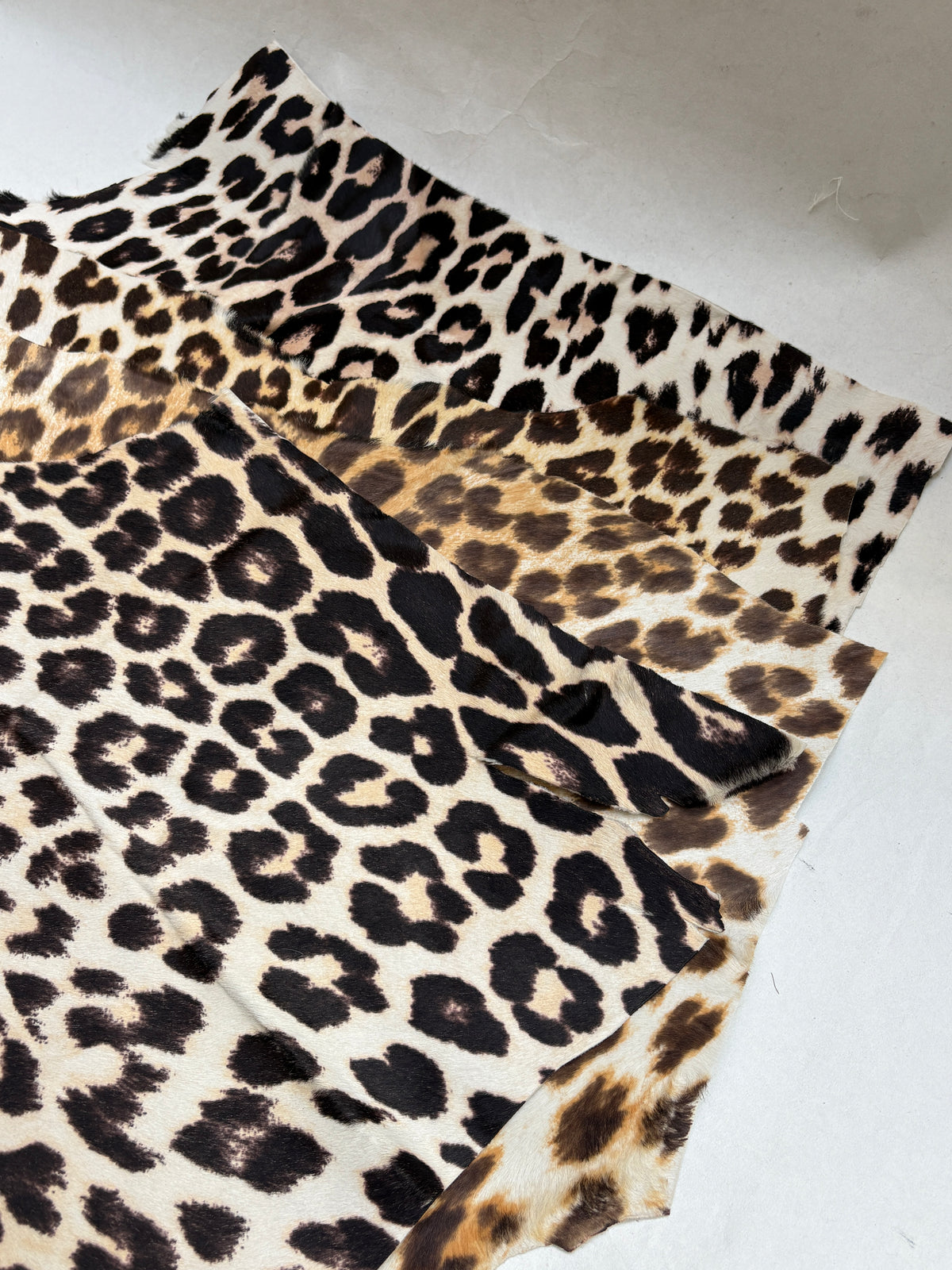 Leopard Print Leather Pieces Bundle of 4 *ONE-OFF*