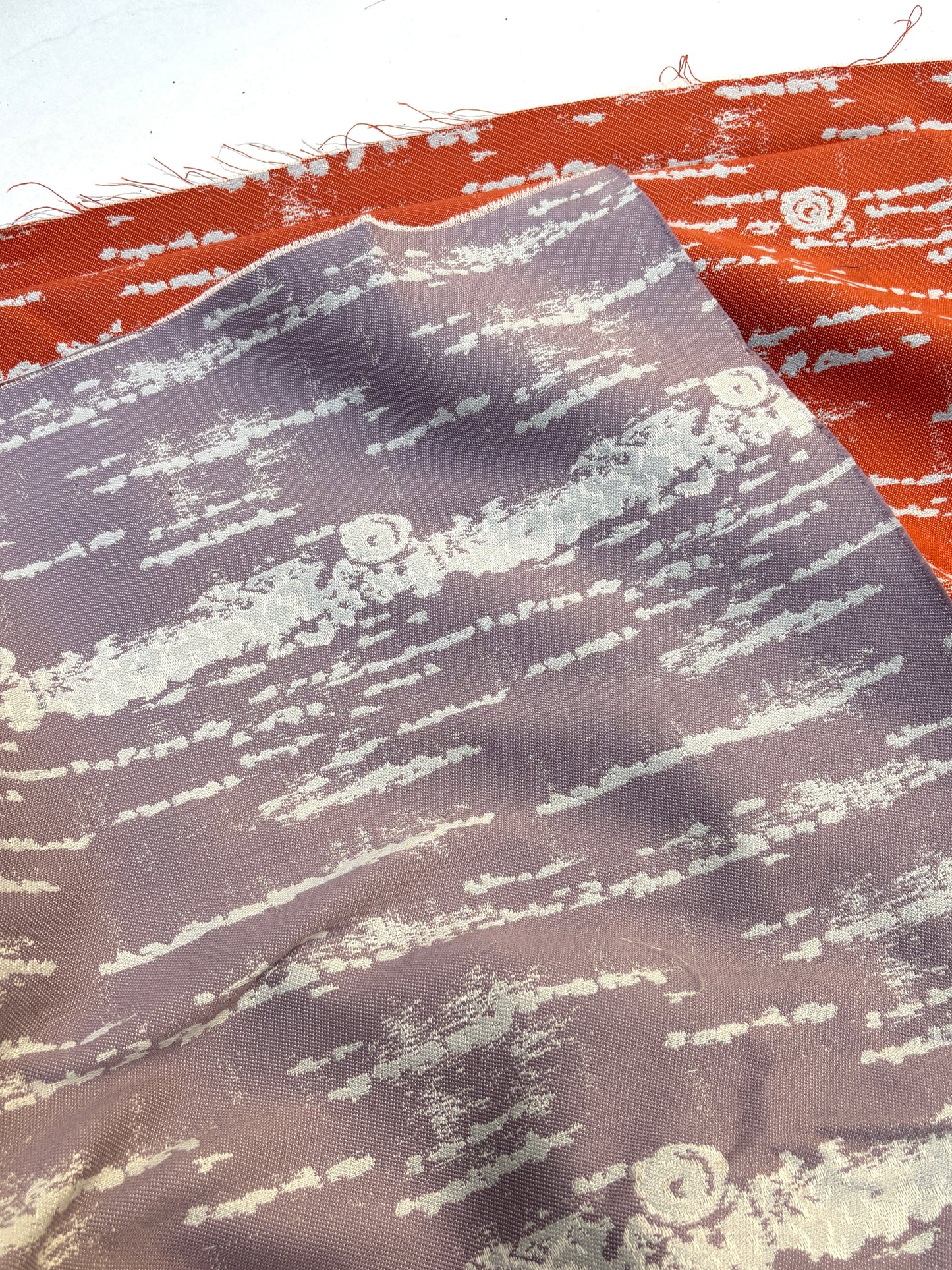 Fabric, Silk Blend, Woven Jacquard, Medium Weight, End of Roll, Choose-your-colour