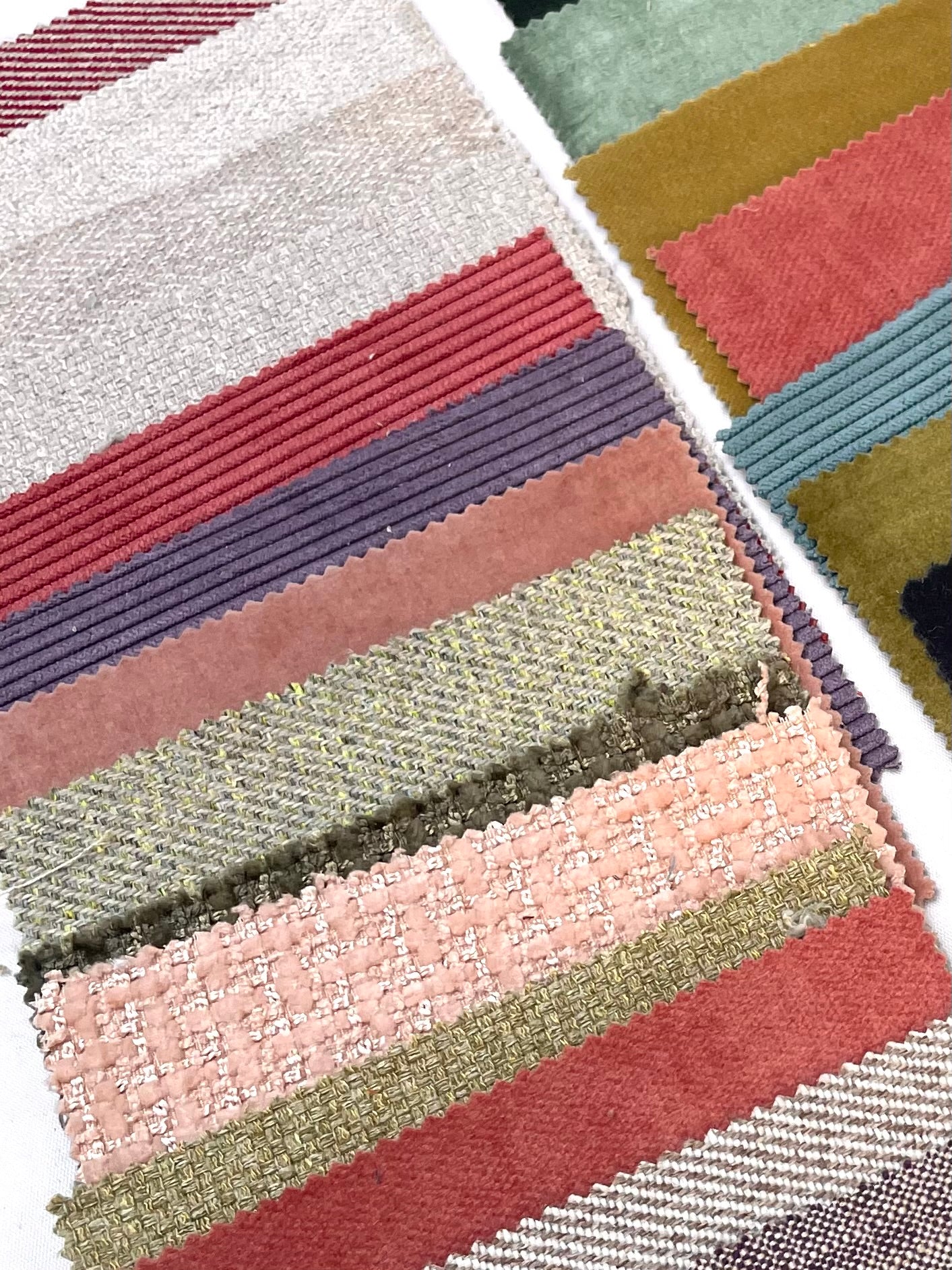 Colourful Textured Fabric Sample Bundle of 26 from Cristina Marrone *ONE-OFF*