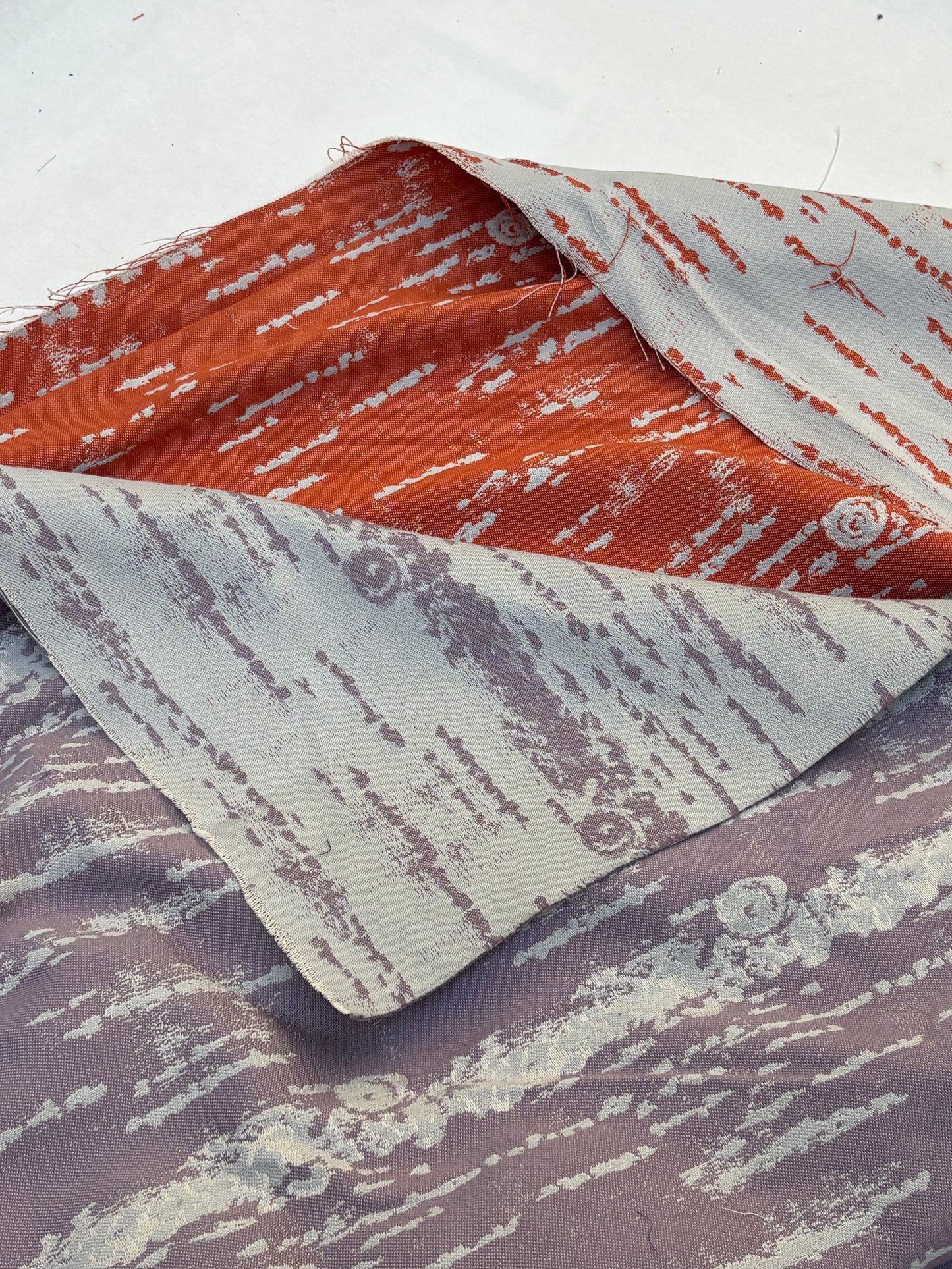 Fabric, Silk Blend, Woven Jacquard, Medium Weight, End of Roll, Choose-your-colour