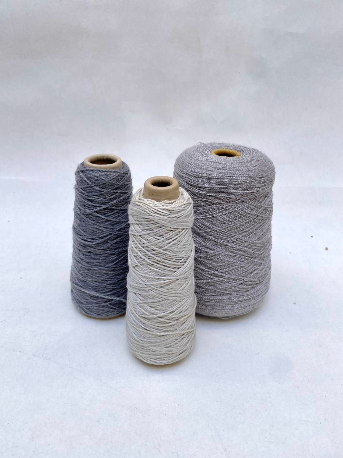 Yarn Cones, Range of Grey Shades, Mixed Bundle