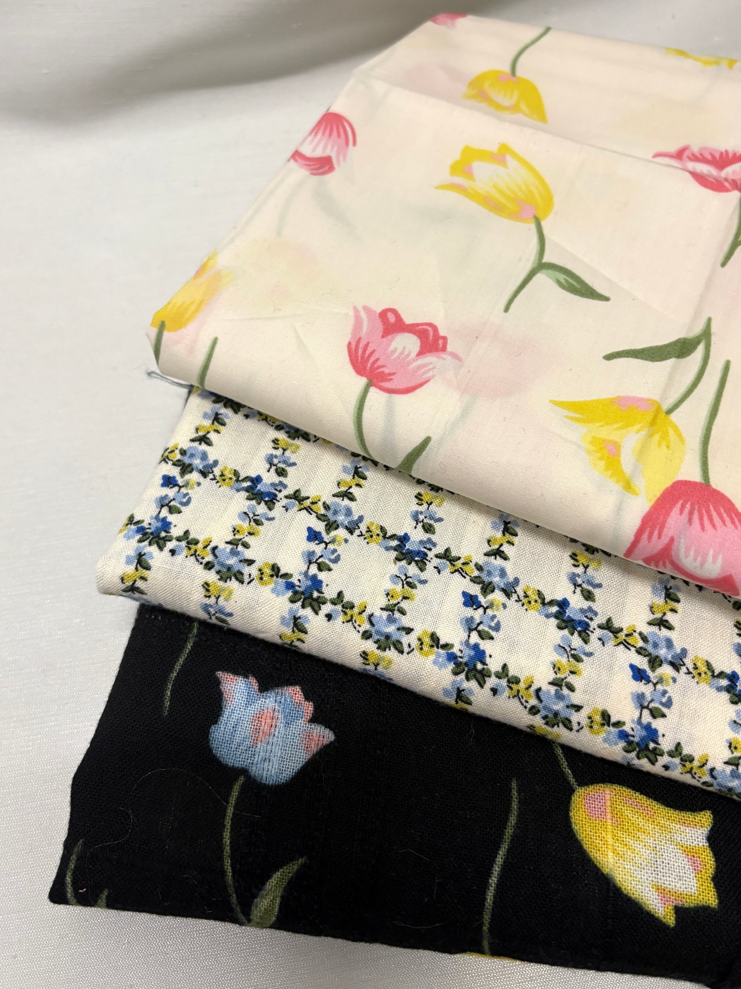Floral 100% Cotton Fabric Bundle of Three *ONE-OFF*