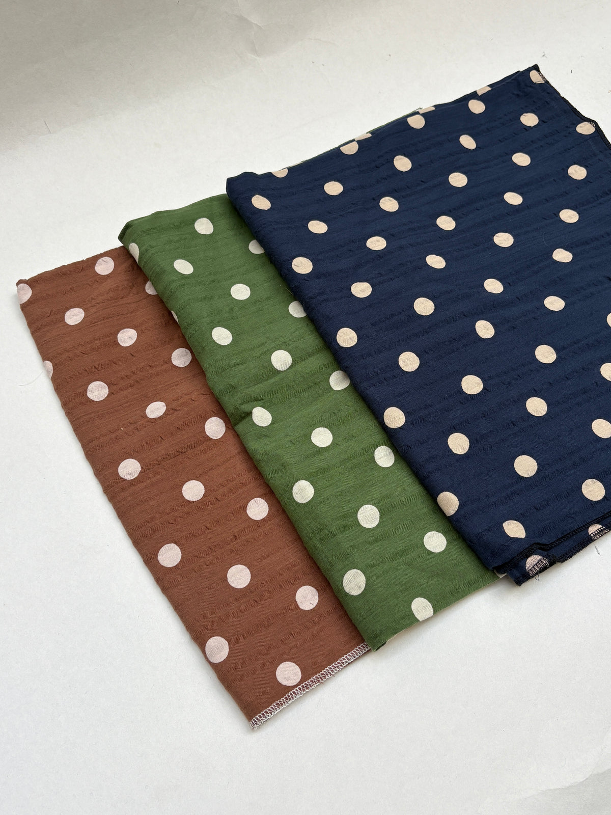 Dot Patterned Cotton Fabric Bundle of 3 from Nobody’s Child *ONE-OFF*