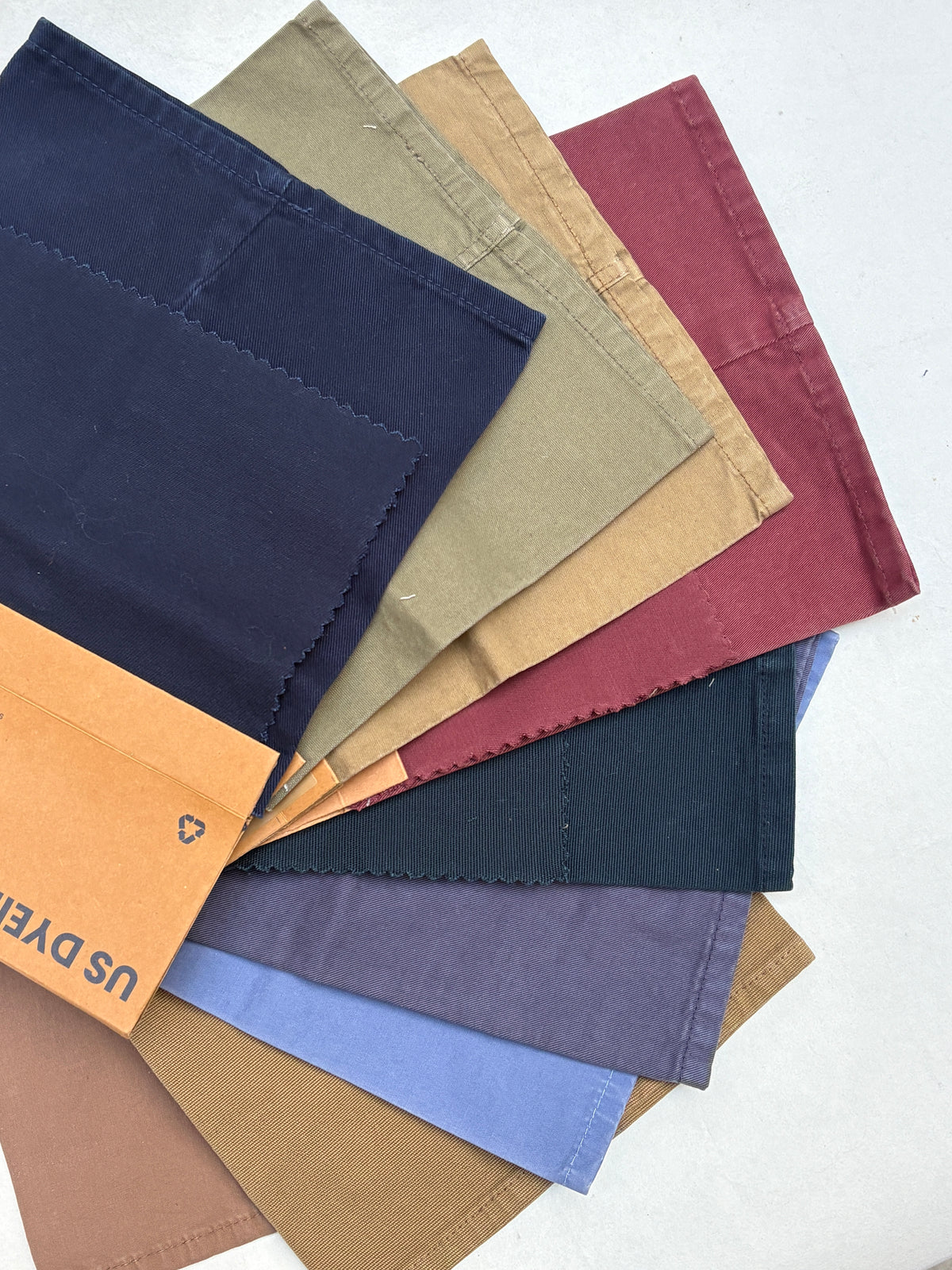 Colourful Denim Fabric Bundle of 9 *ONE-OFF*